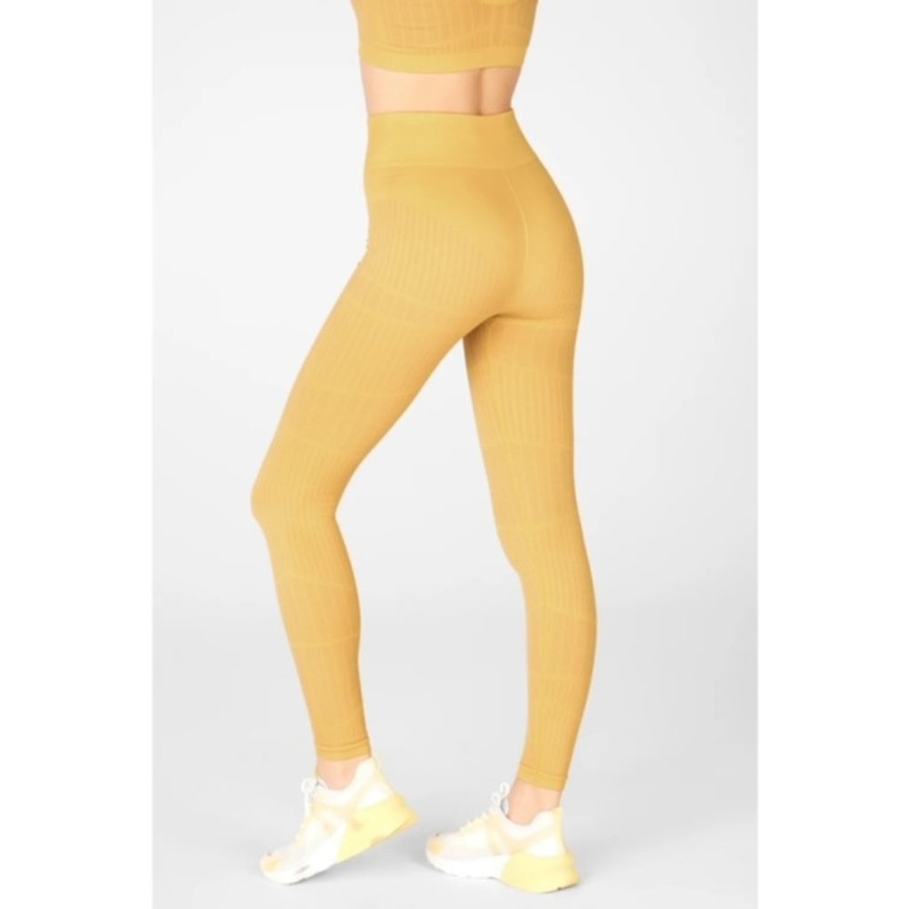 Fabletics High Waisted Seamless Jacquard Leggings NWT